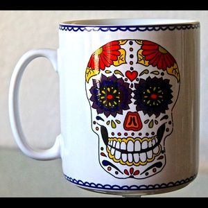 COVENTRY SUGAR SKULL JUMBO MUG NAVY PORCELAIN